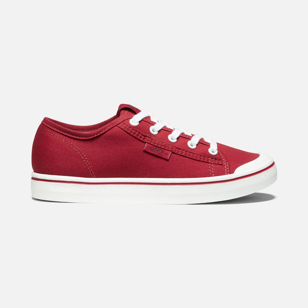 Espadrille Keen Femme Rouge/Blanche | Elsa Lite Sneaker | SEUNG-6857